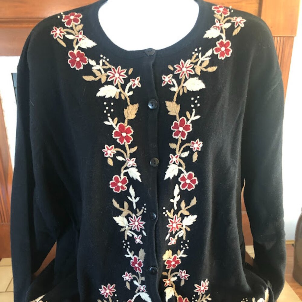 Dressbarn Full Button Up Cardigan - Size XL